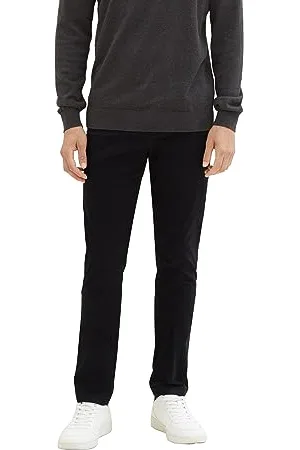 TOM TAILOR Herren 1037549 Slim Fit Lycra Xtra Life Chino Hose, 29999-Black, 30/34
