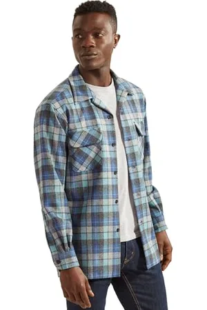 Pendleton Herren Langärmeliges Hemd aus Wolle mit klassischer Passform Button-Down-Shirt, , XX-Large Hoch