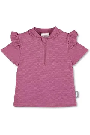 Sterntaler Kurzarm -Schwimmshirt Beere - Schwimmshirt Beere aus Bademodenstoff - UV Shirt Mädchen mit UV -Schutz 50+ und Reißverschluss - Rashguard Baby und Kinder für Badespaß - , 86