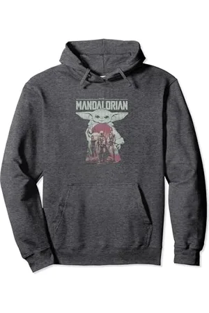 STAR WARS : The Mandalorian Grogu The Child Portrait Fill Pullover Hoodie