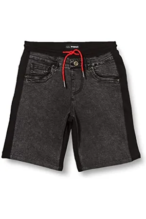 Desigual Boys Denim_Aguila Shorts, Black, 13/14