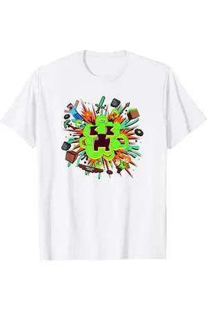 Minecraft Creeper Face Explosion T-Shirt