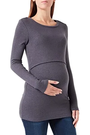 Noppies Damen Top Plano Nursing Long Sleeve T Shirt, , 36 EU