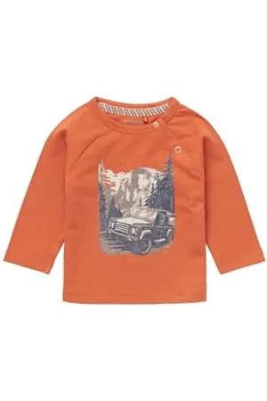 Noppies Baby Baby-Jungen Boys Tee Jinan Long Sleeve T-Shirt, Bombay Brown-P485, 50