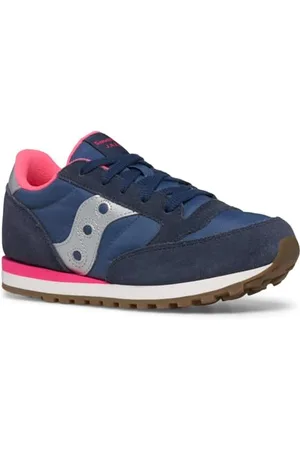 Saucony SA8O3 Jazz Original Sneaker, Navy/Silver/Pink, 43 EU