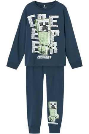 NAME IT Jungen Nkmjinc Minecraft Ls Nightset Noos Bfu Nachtwäsche Set, , 110-116 EU