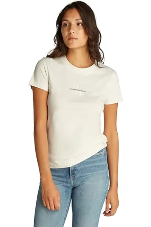 Calvin Klein Jeans MONOLOGO SLIM TEE Langarmhemd Damen, , 5XL