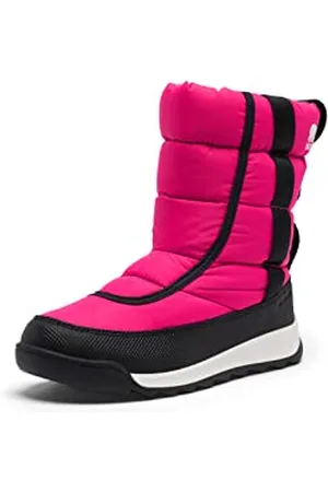 sorel KIDS WHITNEY II PUFFY MID WATERPROOF Winterstiefel für Unisex Kinder, Rot (Cactus Pink x Black) - Youth, 34 EU
