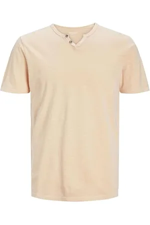 JACK & JONES Male T-Shirt Meliert GETEILTER Kragen T-Shirt