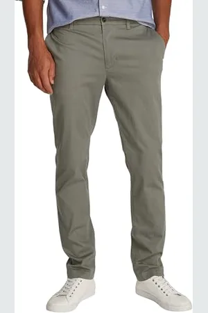 Tommy Hilfiger Herren Chino Hose Denton Printed Structure Straight Leg Fit, Grau (Hydrogen Grey), 34W/35L