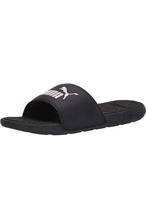 PUMA Unisex Cool Cat 2.0 Slide Schiebe-Sandalen, Schwarz White-White, 40.5 EU