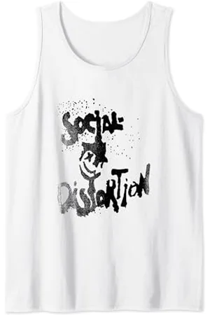 Social Distortion Offizieller Black Splatter Smiley Tank Top
