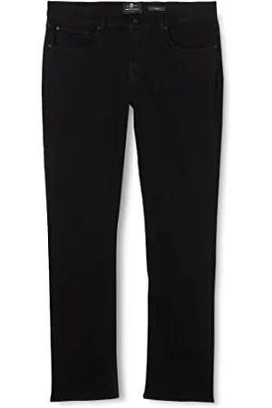 7 for all Mankind Herren Slimmy Luxe Performance Plus Black Jeans, Black, 33W 30L EU
