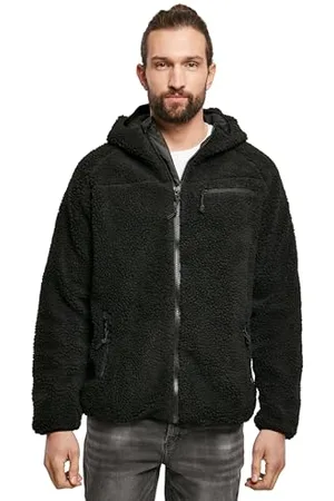 Brandit Teddyfleece Worker Jacket, Farbe: black, Größe: 7XL