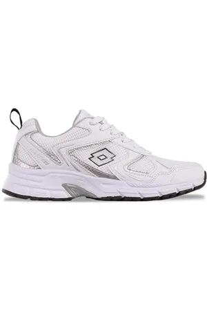 Lotto KITAURA Unisex Sneaker, White/Silver, 46 EU