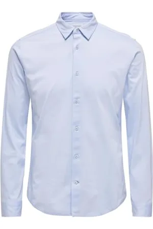Only & Sons Herren Onsrobin Button Under Ls Stretch Shirt Langarmhemd, , XL