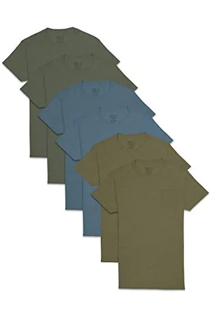 Fruit Of The Loom Herren Undershirts, Moisture Wicking & Tag Free, Short Sleeve Crew T-Shirts Unterwäsche, , Mittel