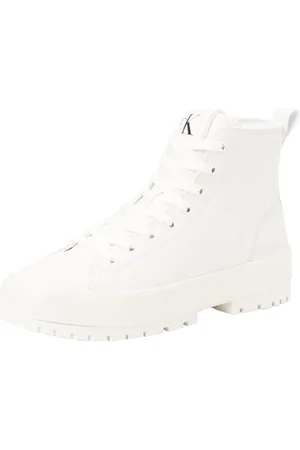 Calvin Klein Jeans LUGGED HYBRID MID OH MG NAPPA Turnschuhe Damen, Weiß (Bright White), 41 EU