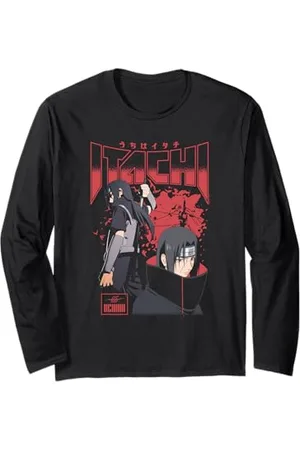 Naruto Shippuden Itachi Uchiha Red Splatter Anime Langarmshirt