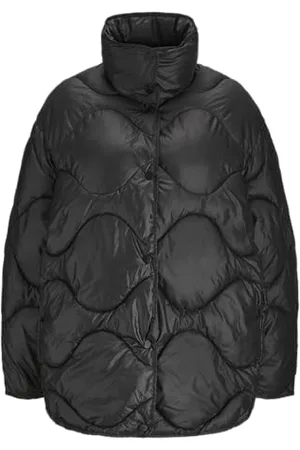 JJXX Damen Jxstella Shiny Quilted Jacket OTW Sn Steppjacke, Black, S