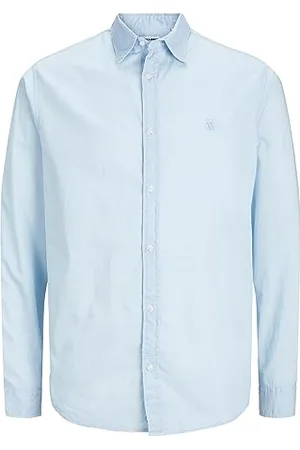 JACK & JONES Herren Jjepaulos Shirt Ls Sn Jeanshose 12248846, ,XXL
