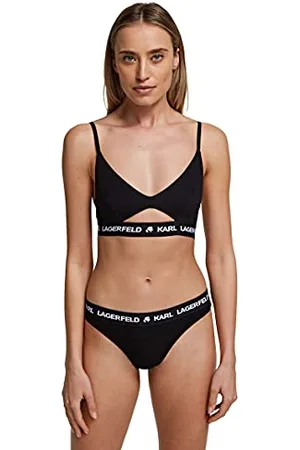 Karl Lagerfeld Damen Damen Logo Guckloch-Bh, , XL