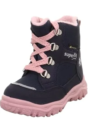 Superfit Mädchen HUSKY1 Boot, Schneestiefel, BLAU/ROSA 8010, 19