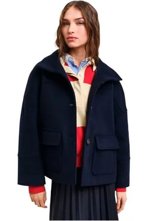 GANT Damen Cropped Wool Jacket Jacke, , 32