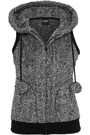 Urban classics Damen TB615-Ladies Melange Teddy Vest Indoor Weste, Mehrfarbig ( 00050), M