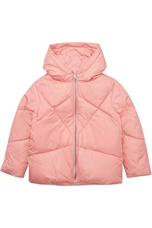 TOM TAILOR Mädchen Kinder Winterjacke mit Kapuze 1033337, Pink, 92-98