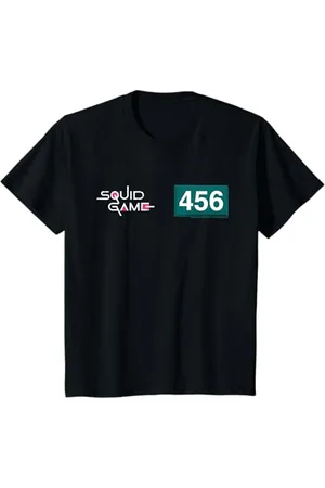 Squid Game Kinder Player 456 Nummer und Logo Kinder T-Shirt