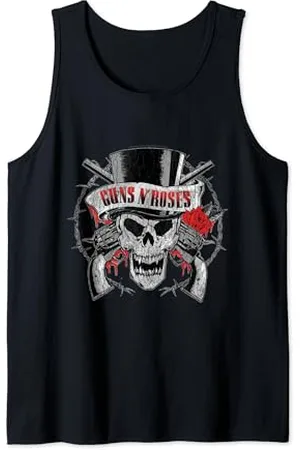 Guns N´Roses Offizieller Zylinderhut mit Totenkopf Tank Top