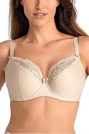 Teyli Damen BH mit Bügel - BH Halbgepolstert Bra - BH Grosse Grössen - BH Große Brüste - Komfort Starker Halt BH - Damen BHS Frauen Bra 75J