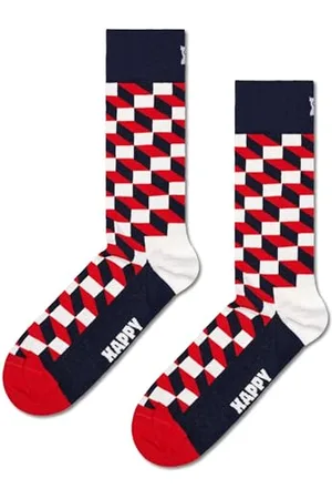 Happy Socks Unisex Filled Optic Socken, Multi, M