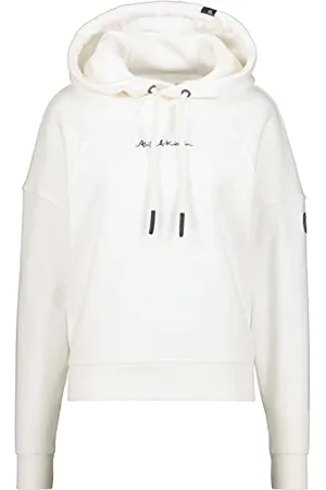 alife kickin ALIFE and Kickin JessyAK A Hoodie – Damen Sweatshirt – Leichter Pullover für Frühling & Sommer – Ideal für wärmere Jahreszeiten White XL