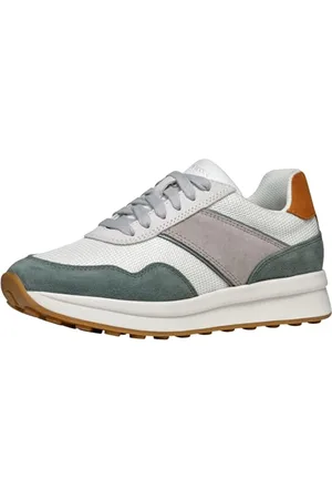 Geox Damen D RUNNTIX A Sneaker, Off White/SAGE, 39 EU