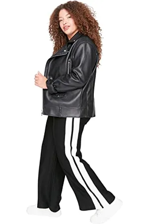 Trendyol Damen Tbbaw23ar0003/Siyah Hose, , 3XL EU