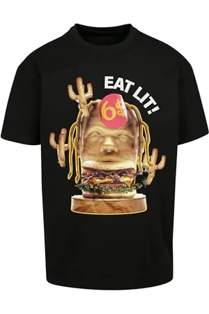 Mister Tee Unisex Eat Lit Oversize Tee L Black