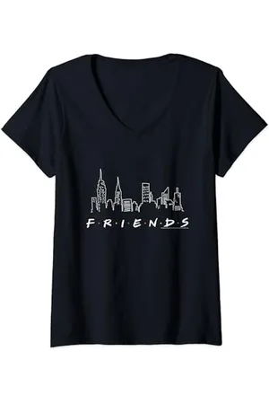 Friends Skyline T-Shirt mit V-Ausschnitt