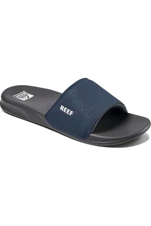 Reef Herren ONE Slide Sandale, Navy/White, 45 EU