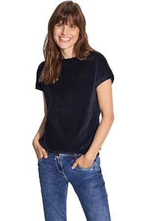 CECIL Damen B321913 Cord-T-Shirt, , Large