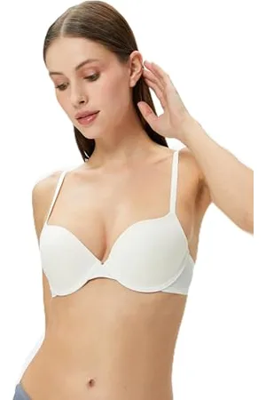 Koton Women Push Up Uplift Padded Basic Bra