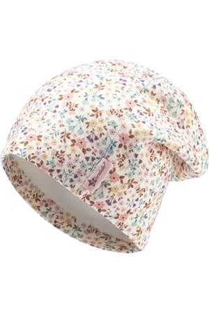 Sterntaler Beanie mit Millefleurs für Mädchen - Kinder Mütze aus feiner Strickware - gefüttert mit Baumwollfleece - , 47
