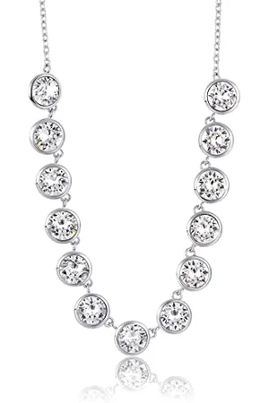 Brosway Halskette SYMPHONIA für Damen aus Edelstahl mit klaren Swarovski-Kristalle in der Farbe , Länge: 44 cm, BYM57