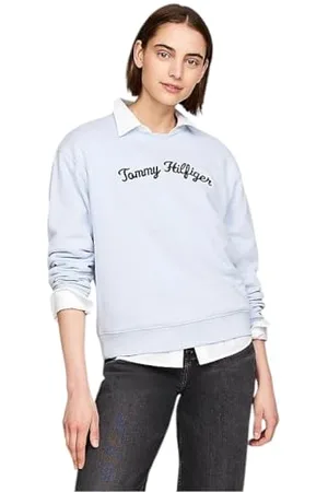 Tommy Hilfiger Damen Sweatshirt Regular ohne Kapuze, , XXL