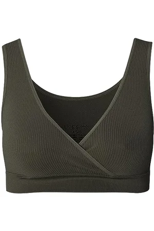 Noppies Maternity Damen Gayla Seamless Nursing Rib Cross top Trägershirt/Cami Shirt, Olive-P627, XL/XXL