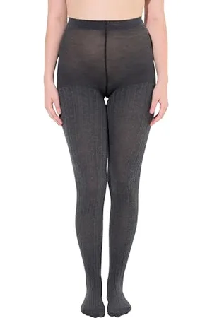 Ulla Popken Damen Dummy Strumpfhosen, Strick, , 46-48 EU