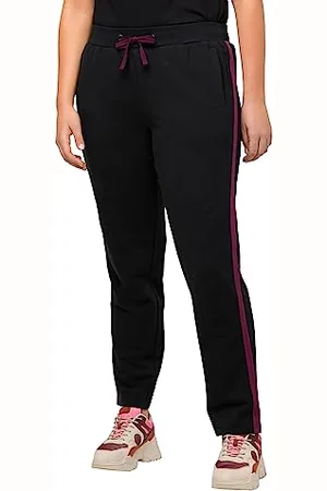 Ulla Popken Damen Jogginghose Seitenstreifen Hose, , 40W / 32L