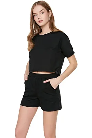 Trendyol Damen Slim Gestrickte & Bermuda Casual Shorts, , M EU