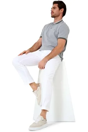 Brax Herren Style Cooper Five-Pocket-Hose in Marathon-Qualität Freizeithose, White, 38W x 34L